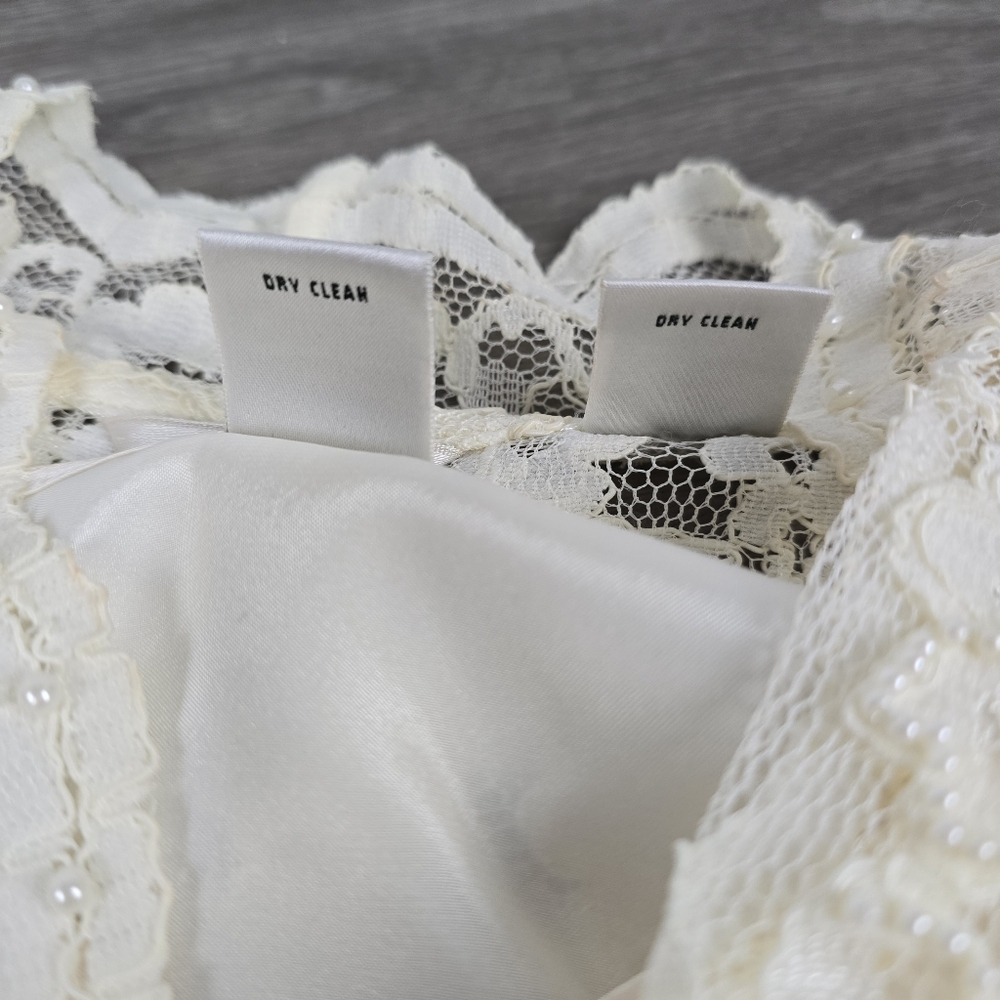 Laura Ashley Lace Blouse with Attached Camisole - Picture 11 of 13